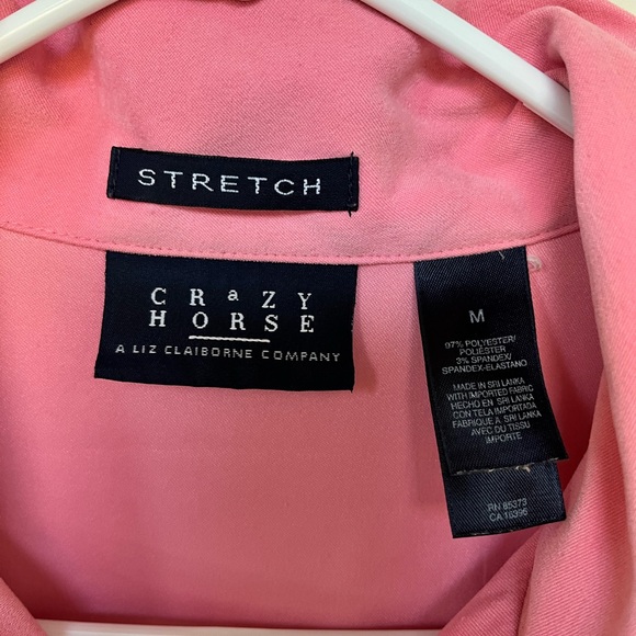 Vintage 80’s ~ Crazy Horse ~ Liz Claiborne Faux Suede Feel Pink Shacket ~ Medium - Picture 2 of 8